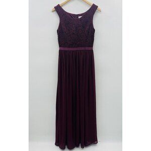 Dressystar Womens Small‎ Sleeveless Lace Bust Long Formal Dress Homecoming Prom